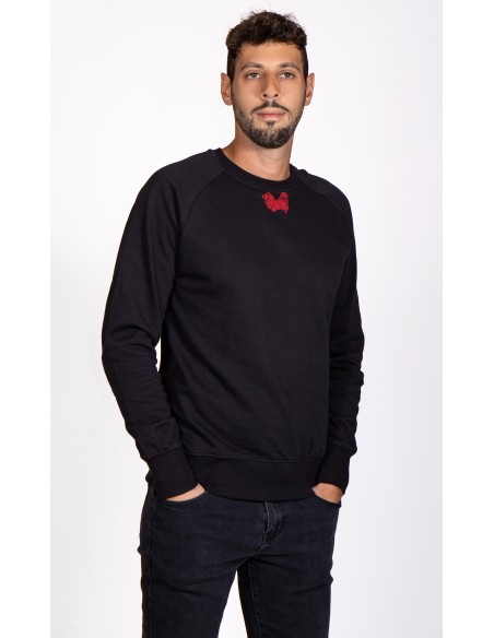 Minigami Japanese Chin Men's Round Neck Sweatshirt