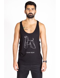 Canotta Uomo Origami Afghan Hound 2
