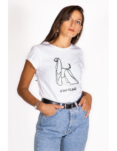 T-shirt Rolled Donna Origami Afghan Hound
