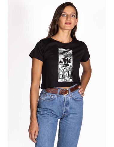 T-shirt Cropped Donna Tarot De Marseille Le...