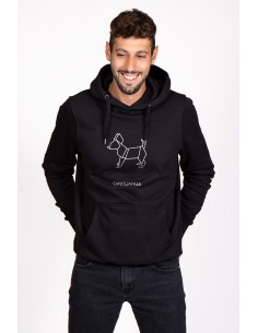 Origami Chihuahua Men's Hoodie