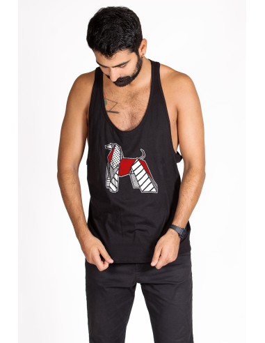 Pop Origami Afghan Hound Men's Tank Top