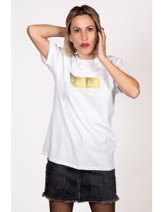 Women's T-shirt Polla Print Gold 2