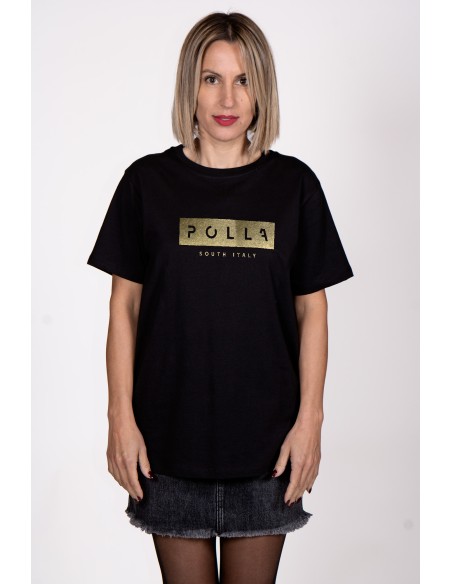 T-shirt Donna Polla Stampa Oro