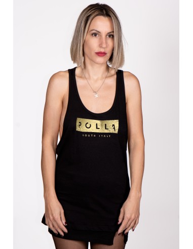 Polla Women's Tank Top Gold Print