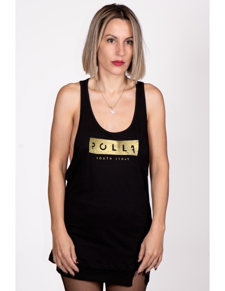 Polla Women's Tank Top Gold Print