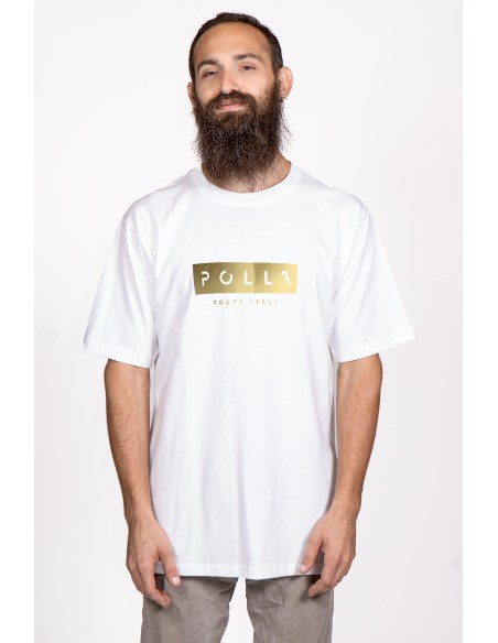 Polla Men's Oversized T-shirt Gold Print