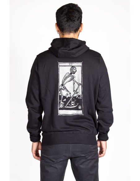 Felpa con cappuccio Uomo "Tarot De Marseille" Tarocchi di Marsiglia  L'arcane Sans Nom La Mort XIII