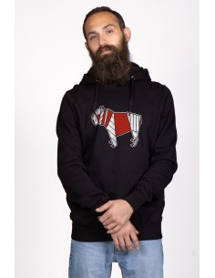 Pop Origami Bulldog Hoodie for Men